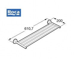 ESTANTE TOALLERO TWIN ROCA